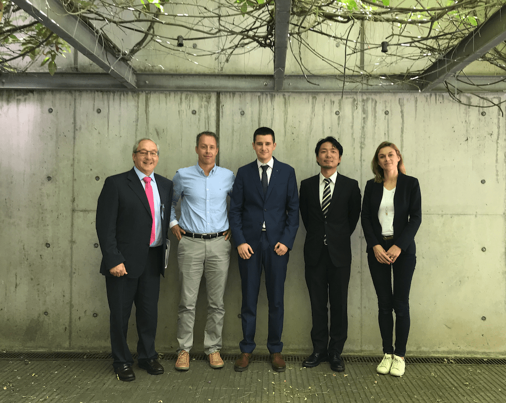 Dr. Corral with the members of the examining committee and his supervisor, Atsushi Urakawa.