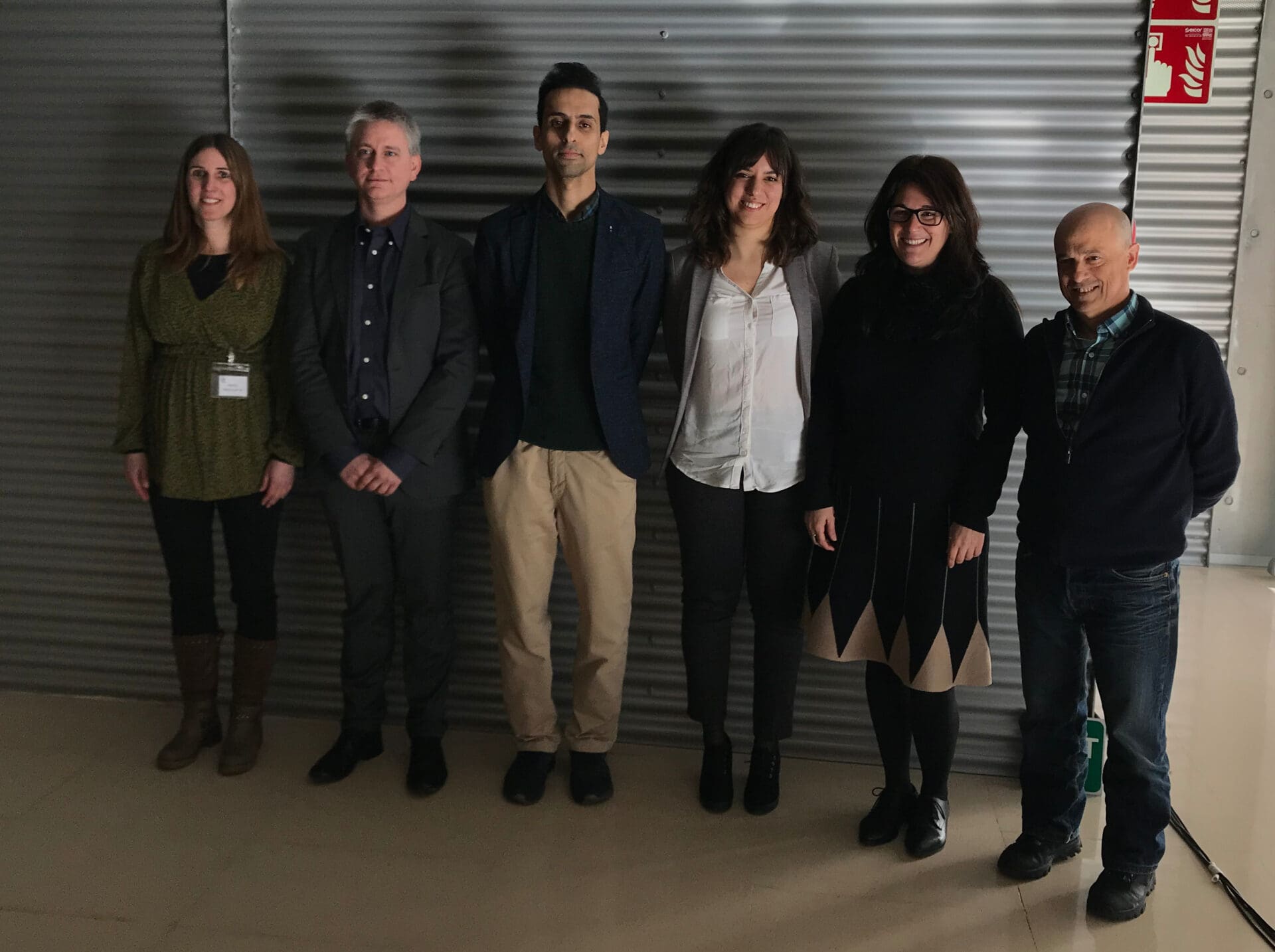 Dr. Ghaderian with the members of the evaluation committee and his thesis supervisors