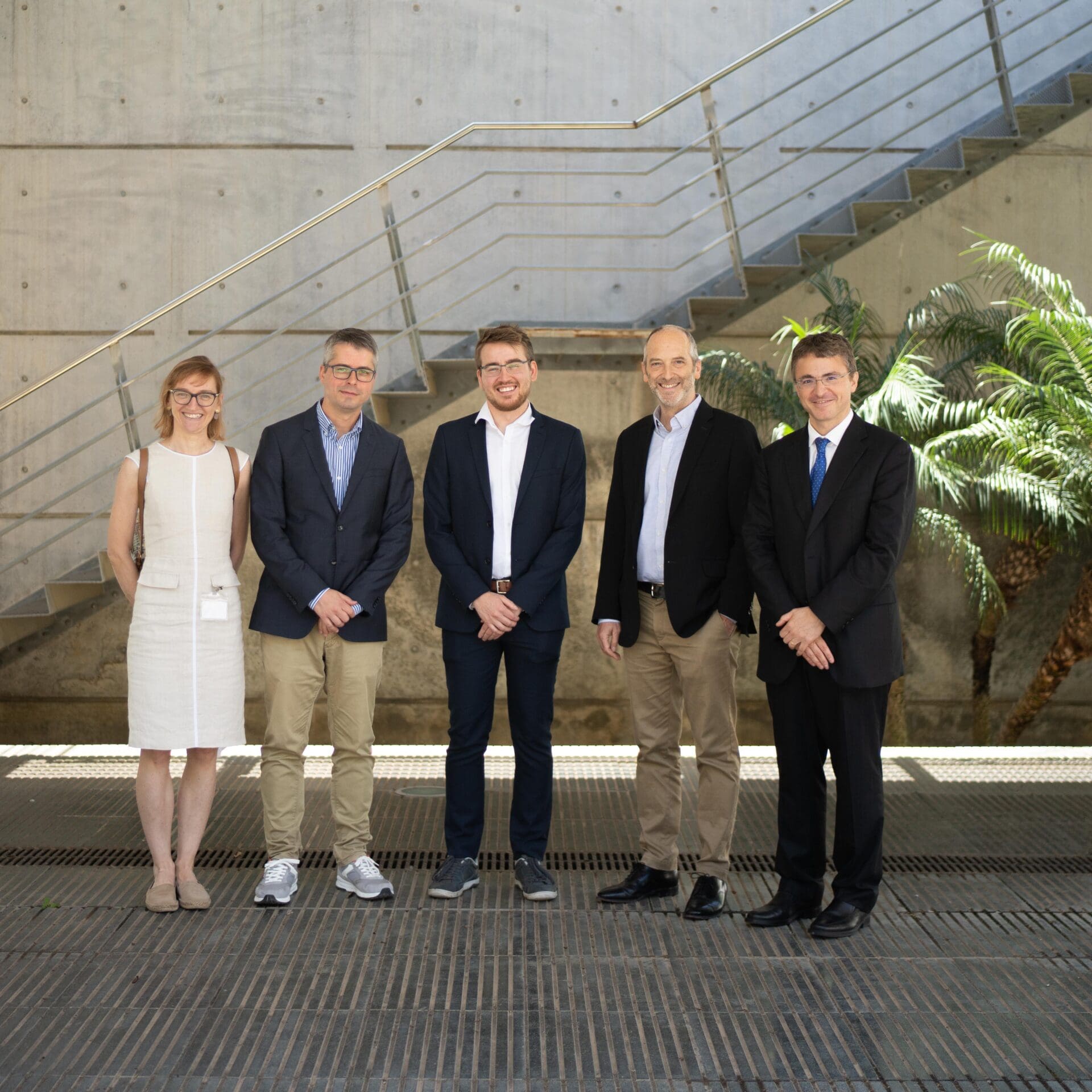 Dr. Day with his supervisor & the members of the evaluation committee.